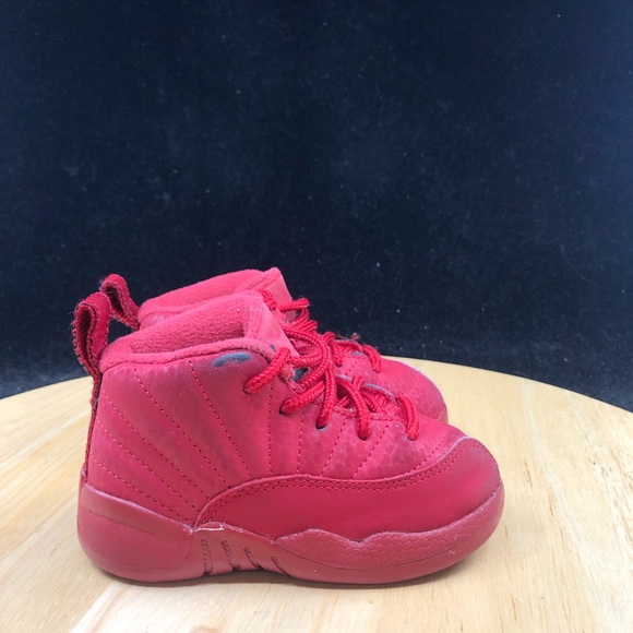 Nike Air Jordan 12 XII Retro TD Bulls Gym Red 850000-601 Shoes Toddler Size 10C - Picture 6 of 10